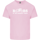 Boobs & Bikes Funny Biker Motorcycle Mens Cotton T-Shirt Tee Top Light Pink