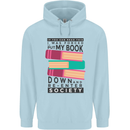Book Reading Re-Enter Society Funny Childrens Kids Hoodie Light Blue