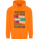 Book Reading Re-Enter Society Funny Childrens Kids Hoodie Orange