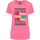 Book Reading Re-Enter Society Funny Womens Wider Cut T-Shirt Azalea
