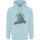 Books Only Christmas Tree Funny Bookworm Childrens Kids Hoodie Light Blue