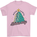 Books Only Christmas Tree Funny Bookworm Mens T-Shirt Cotton Gildan Light Pink