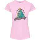 Books Only Christmas Tree Funny Bookworm Womens Petite Cut T-Shirt Light Pink