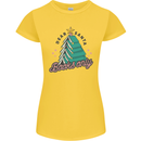 Books Only Christmas Tree Funny Bookworm Womens Petite Cut T-Shirt Yellow