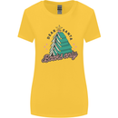 Books Only Christmas Tree Funny Bookworm Womens Wider Cut T-Shirt Yellow