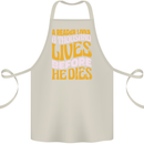 Bookworm Reading a Reader Dies Funny Cotton Apron 100% Organic Natural