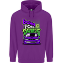 Born for Drift Drifting Car Mens 80% Cotton Hoodie Purple