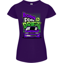 Born for Drift Drifting Car Womens Petite Cut T-Shirt Purple