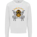 Born to Dive Octopus Scuba Diving Diver Mens Sweatshirt Jumper White