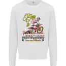 Born to Motocross Dirt Bike Mens Sweatshirt Jumper White