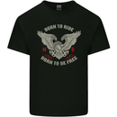 Born to Ride Biker Motorcycle Motorbike Mens Cotton T-Shirt Tee Top Black