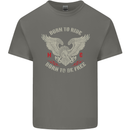 Born to Ride Biker Motorcycle Motorbike Mens Cotton T-Shirt Tee Top Charcoal
