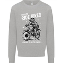 Born to Ride Motocross MotoX Dirt Bike Kids Sweatshirt Jumper Sports Grey