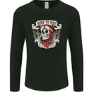 Born to Ride Motorcycle Motorbike Biker Mens Long Sleeve T-Shirt Black