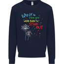 Born to Stand Out Autistic Autism ASD Mens Sweatshirt Jumper Navy Blue