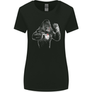 Boxing Gorilla MMA Mixed Martial Arts Boxer Womens Wider Cut T-Shirt Black