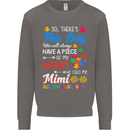 Boy Calls Me Mimi Autistic Autism Awareness Mens Sweatshirt Jumper Charcoal