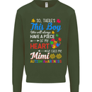 Boy Calls Me Mimi Autistic Autism Awareness Mens Sweatshirt Jumper Forest Green