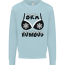 Bra Humbug Snowflake Funny Christmas Mens Sweatshirt Jumper Light Blue