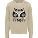 Bra Humbug Snowflake Funny Christmas Mens Sweatshirt Jumper Sand