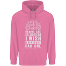 Brains Are Awesome Funny Sarcastic Slogan Mens 80% Cotton Hoodie Azelea