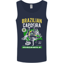 Brazilian Capoeira Mixed Martial Arts MMA Mens Vest Tank Top Navy Blue