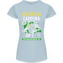 Brazilian Capoeira Mixed Martial Arts MMA Womens Petite Cut T-Shirt Light Blue