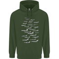 British RAF Fighters Royal Air Force Planes Childrens Kids Hoodie Forest Green