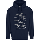 British RAF Fighters Royal Air Force Planes Childrens Kids Hoodie Navy Blue
