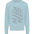 British RAF Fighters Royal Air Force Planes Mens Sweatshirt Jumper Light Blue