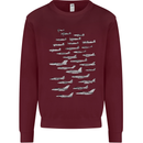 British RAF Fighters Royal Air Force Planes Mens Sweatshirt Jumper Maroon