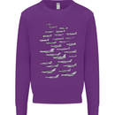 British RAF Fighters Royal Air Force Planes Mens Sweatshirt Jumper Purple