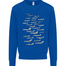 British RAF Fighters Royal Air Force Planes Mens Sweatshirt Jumper Royal Blue