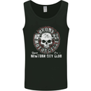 Bronx Motorcycle Motorcycle Motorbike Biker Mens Vest Tank Top Black