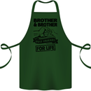 Brother & Brother Friends for Life Funny Cotton Apron 100% Organic Forest Green