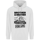Brother & Brother Friends for Life Funny Mens 80% Cotton Hoodie White