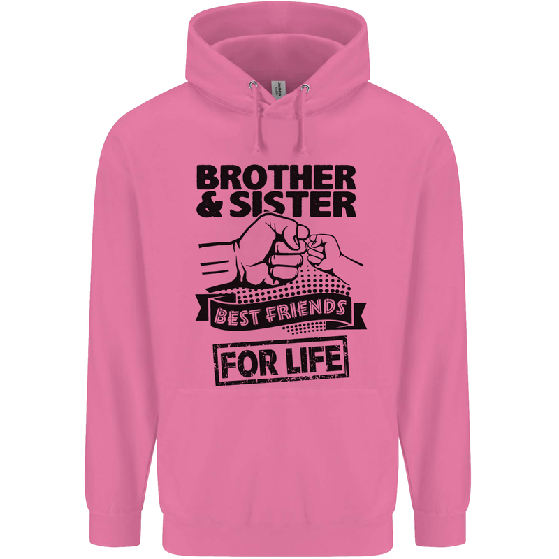 Brother & Sister Best Friends Siblings Mens 80% Cotton Hoodie Azelea