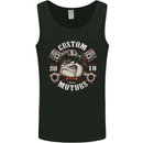 Bulldog Custom Motorcycle Motorbike Biker Mens Vest Tank Top Black