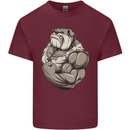 Bulldog Gym Bodybuilding Training Top Mens Cotton T-Shirt Tee Top Maroon