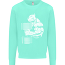 Bulldog Gym Training Top Bodybuilding Mens Sweatshirt Jumper Peppermint