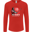 Bushido Samurai Warrior Sword Ronin MMA Mens Long Sleeve T-Shirt Red