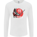 Bushido Samurai Warrior Sword Ronin MMA Mens Long Sleeve T-Shirt White