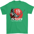 Bushido Samurai Warrior Sword Ronin MMA Mens T-Shirt Cotton Gildan Irish Green