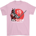 Bushido Samurai Warrior Sword Ronin MMA Mens T-Shirt Cotton Gildan Light Pink