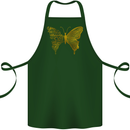 Butterfly Inspirational Quote Rhopalocera Cotton Apron 100% Organic Forest Green