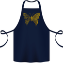 Butterfly Inspirational Quote Rhopalocera Cotton Apron 100% Organic Navy Blue