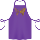 Butterfly Inspirational Quote Rhopalocera Cotton Apron 100% Organic Purple
