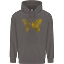 Butterfly Inspirational Quote Rhopalocera Mens 80% Cotton Hoodie Charcoal