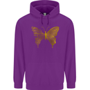 Butterfly Inspirational Quote Rhopalocera Mens 80% Cotton Hoodie Purple