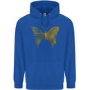 Butterfly Inspirational Quote Rhopalocera Mens 80% Cotton Hoodie Royal Blue